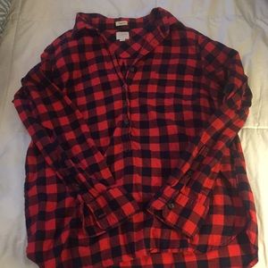 j Crew popover flannel
